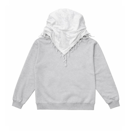 "ESAi" GREY/WHITE HOODIE
