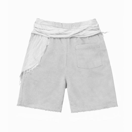 "ESAI" GREY/WHITE SHORTS