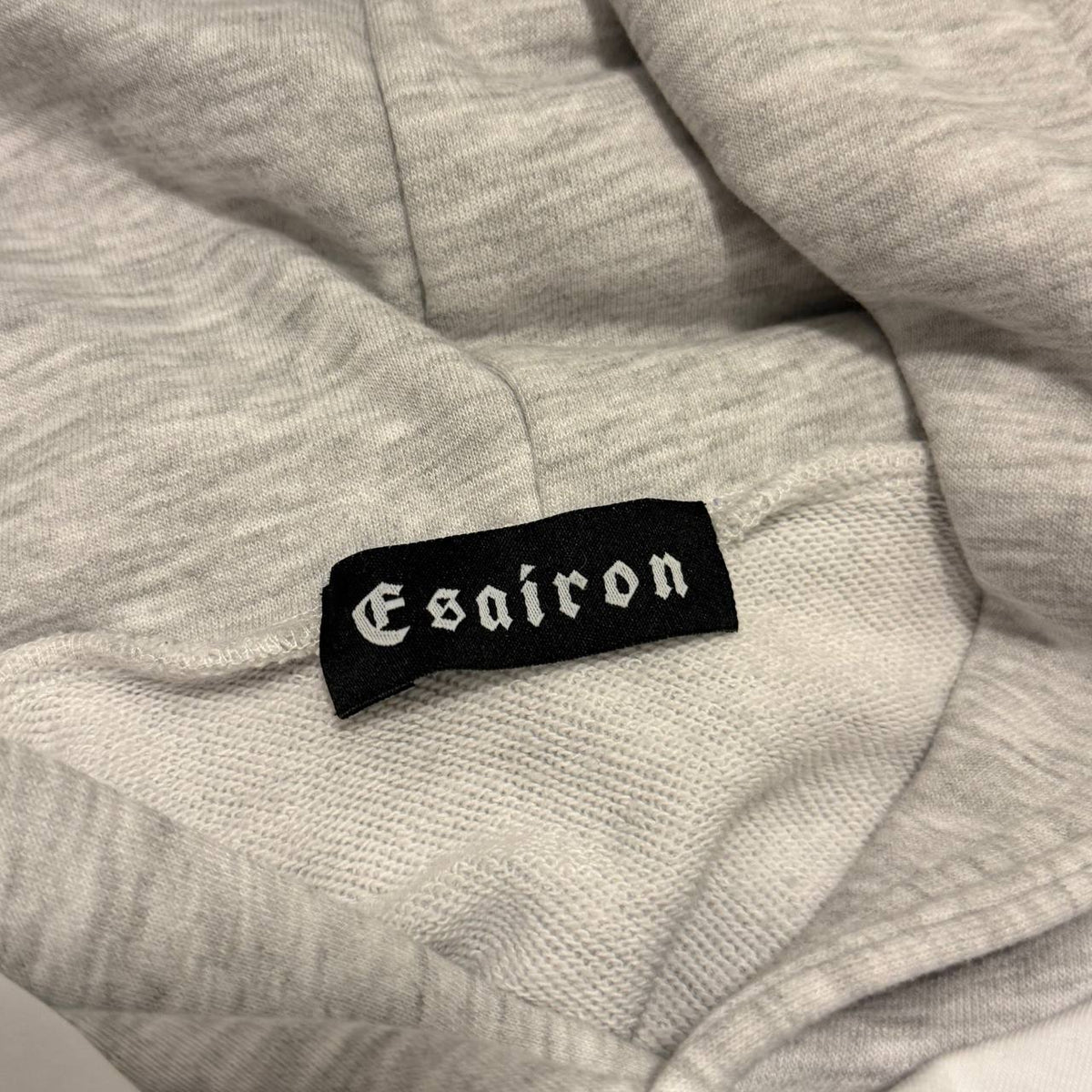 "ESAi" GREY/WHITE HOODIE